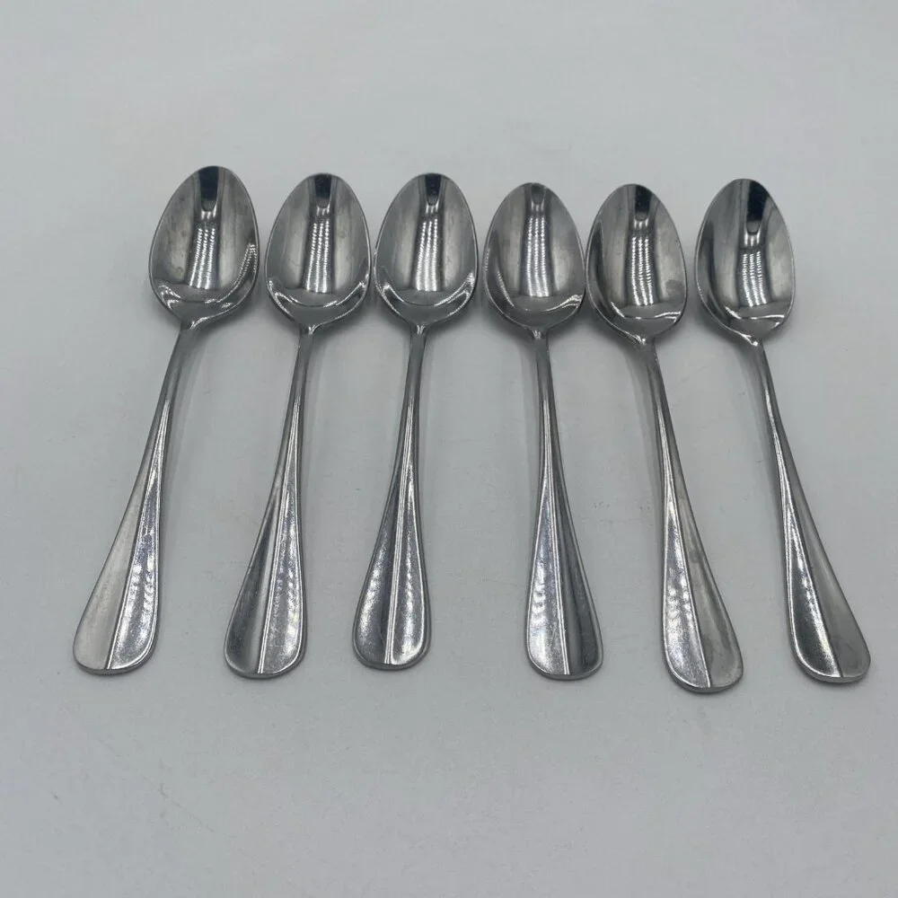 Oneida BAGUETTE Glossy Set of 6 Spoons 6.5